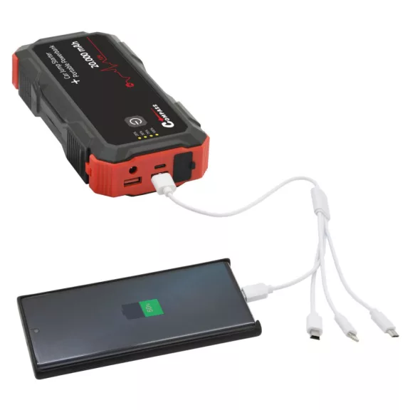 Compass Power banka s funkcí JUMP STARTER (20.000mAh, 2000A)