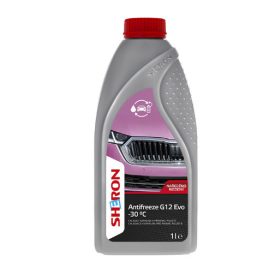   Chladicí kapalina Sheron - 1 litr, růžová, G12 Evo, zředěná