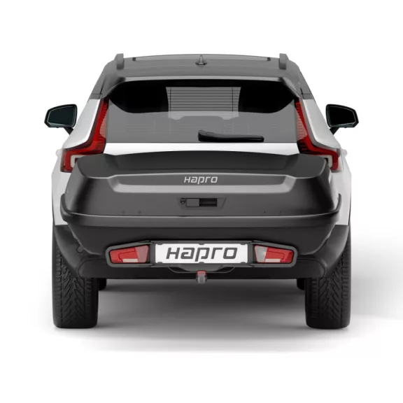 Přepravní box na tažné zařízení Hapro Boxer Hexagon L (420l, černý)