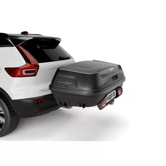 Přepravní box na tažné zařízení Hapro Boxer Hexagon L (420l, černý)