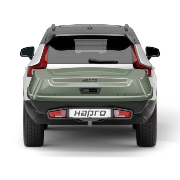 Přepravní box na tažné zařízení Hapro Boxer Hexagon L (420l, zelený)