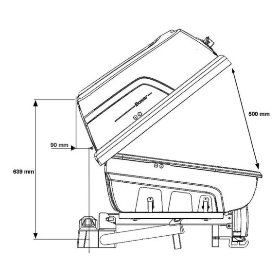 Přepravní box na tažné zařízení Hapro Boxer Hexagon L (420l, zelený)