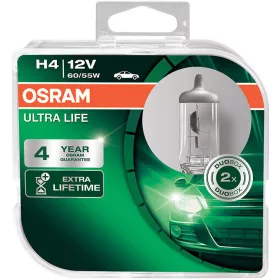 Autožárovky H4, 12V, 60/55W, P43t, Ultra Life (2ks)