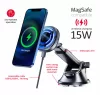 Držák telefonu s bezdrátovou nabíječkou (MagSafe, s přísavkou, teleskopický)