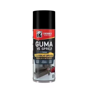 Guma ve spreji Debbex - černá, 400 ml