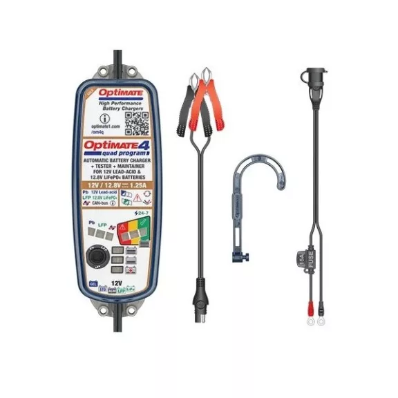 Tecmate Nabíječka Optimate 4 Quad Program 4-60Ah (12V-1,25A)